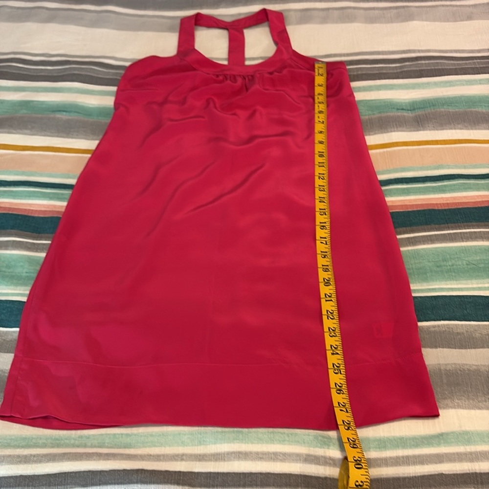 Elegant hot pink silk dress - Picture 4 of 9